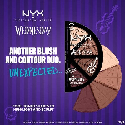 NYX Professional Makeup Wednesday Stained Glass Contour Palette 2.88oz - Imperfect Container