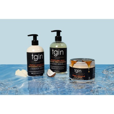 TGIN Moisture Rich Shampoo For Natural Hair with Amla Oil and Coconut Oil 13 fl oz - Imperfect Container