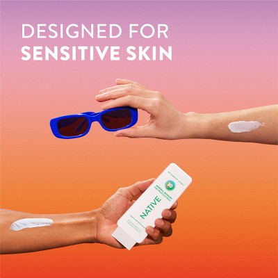 Native Mineral Sunscreen with Zinc Oxide Pear & Coconut Water SPF 30 7oz - Imperfect Container