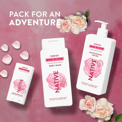 Native Limited Edition Global Flavors Deodorant Turkish Rose Water 2.65 fl oz - Imperfect Container