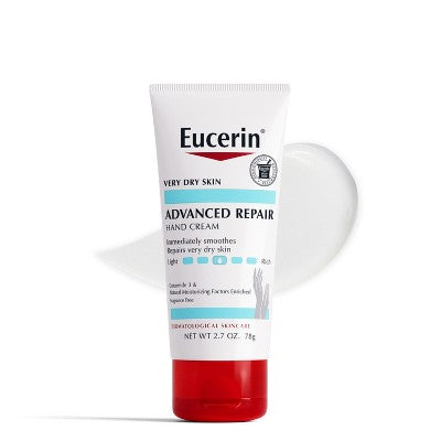 Eucerin Advanced Repair Hand Cream Unscented 2.7oz/1ct - New