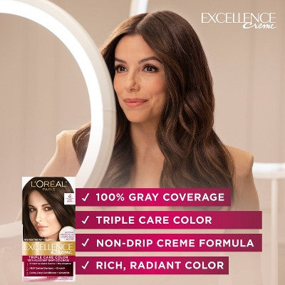 L'Oreal Paris Excellence Permanent Hair Color 6.3 fl oz 5G M Golden Brown - Missing Box