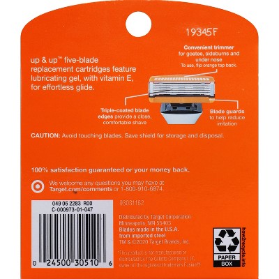 Men's Five Blade FITS Cartridges 8ct Up&Up - Imperfect Box