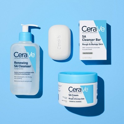 CeraVe SA Face Wash Salicylic Acid Cleanser 16 fl oz - Small Amount Missing
