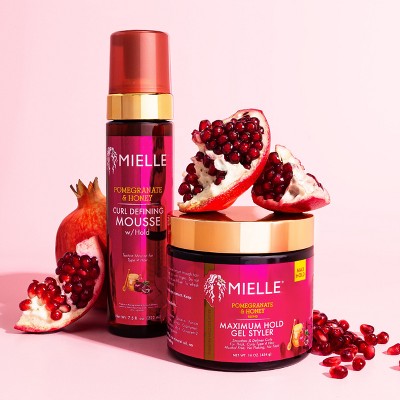 Mielle Organics Pomegranate and Honey Curl Defining Mousse with Hold 7.5 fl oz - Imperfect Container