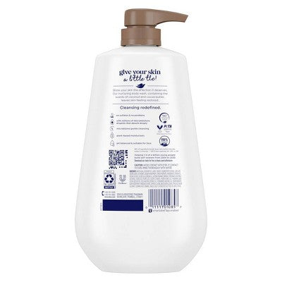 Dove Restore Body Wash Pump Coconut; Cocoa Butter 24hr Lotion 30.6 fl oz - New