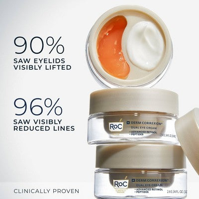 RoC Derm Correxion Dual Eye Cream 0.68 fl oz - Imperfect Box