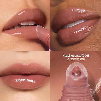 Revlon Glimmer Lip Treat Balm + Mask Overnight Hydration 006 Hazelnut Latte 0.4 fl oz - Imperfect Container