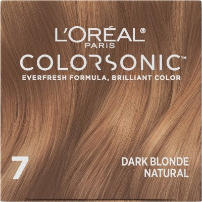 L'Oreal Paris Colorsonic  Permanent Hair Color Cartridge Dark Blonde Natural 7 - Imperfect Box