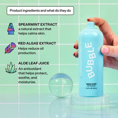 Bubble Skincare Shower Caddy Skincare Sets for Combination Skin 3ct - Imperfect Box