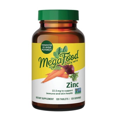MegaFood Zinc Tablets 120ct - New