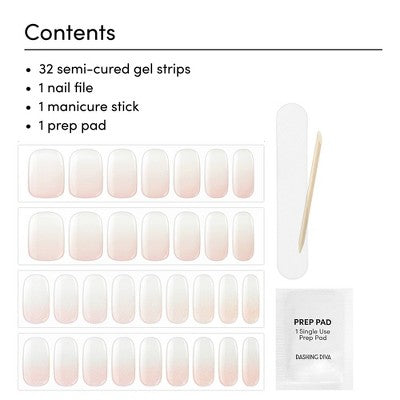 Dashing Diva Glaze Semi-Cured Gel Nail Polish Strips Luxe Expensive 32ct - New