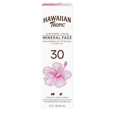 Hawaiian Tropic Mineral Sun Milk Tint Face SPF 30 1.7 fl oz - Imperfect Box