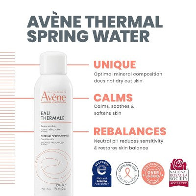 Avene Thermal Spring Water Facial Mist Spray 5 fl oz - New
