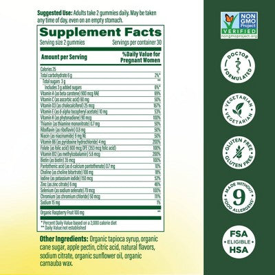 MegaFood Prenatal Gummy Vitamins 60ct - New