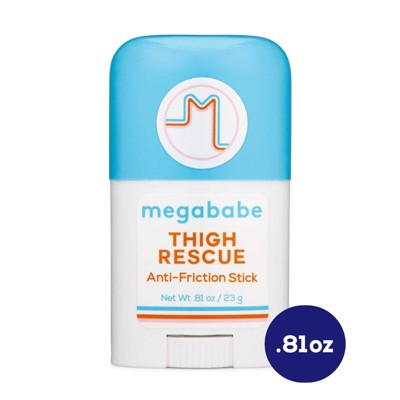 Megababe Thigh Rescue Lotion Anti-Chafe Stick Trial Size Pomegranate/Citrus Scent 0.81oz - Imperfect Container
