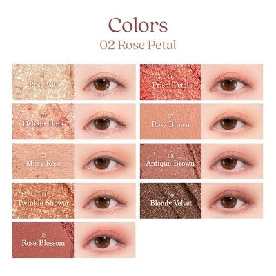 Dasique Shadow Palette 02 Rose Petal 1oz - Imperfect Box