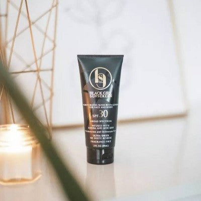 Black Girl Sunscreen Broad Spectrum Infused with Jojoba Oil SPF 30 3 fl oz - New