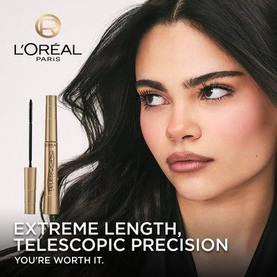 L'Oreal Paris Telescopic Original Washable Mascara 910 Blackest Black 0.27 fl oz - Imperfect Box