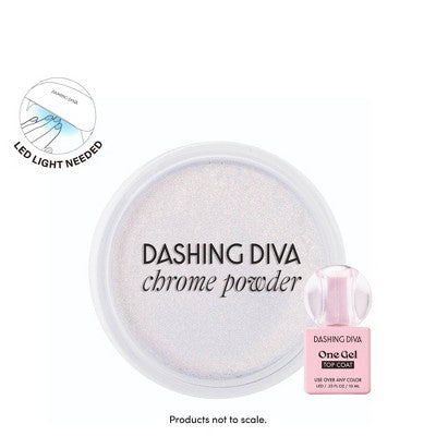 Dashing Diva Chrome Powder Kit Chrome Ice 3ct - New