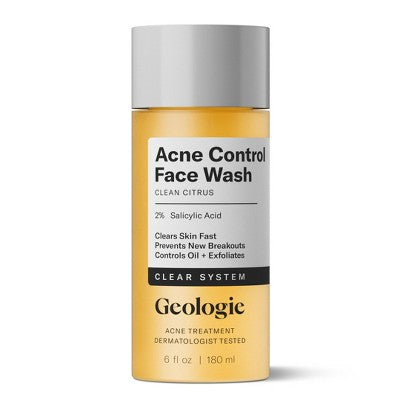 Geologie Clear System Acne Control Face Wash 6 fl oz - New