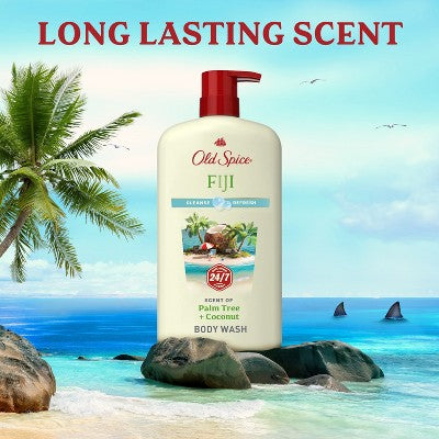 Old Spice Men's Body Wash Fresh/Tropical Scent 30 fl oz - Imperfect Container