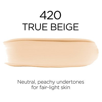 L'Oreal Paris Infallible 32HR Fresh Wear Foundation SPF 25 420 True Beige 1 fl oz - New
