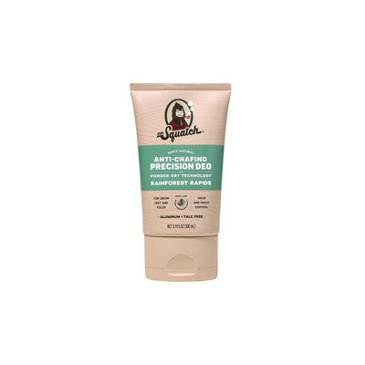 DR. SQUATCH Men's Natural Solid Deodorant Anti-Chafing Precision Rainforest Rapids 3.4 fl oz - Imperfect Container