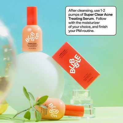 Bubble Skincare Super Clear Blemish Prevention Serum 1 fl oz - Imperfect Box