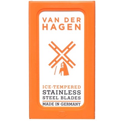 Van der Hagen Double Edge Steel Razor Blades - 5ct