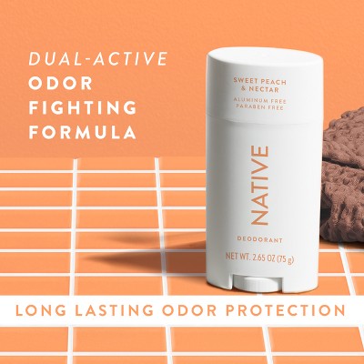 Native Solid Deodorant Sweet Peach & Nectar 2.65oz - Imperfect Container