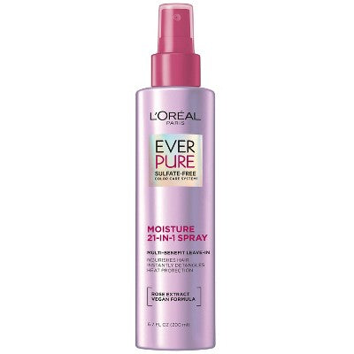 L'Oreal Paris EverPure 21-in-1 Leave In Conditioner Spray 6.8 fl oz - Imperfect Container