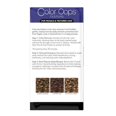 Color Oops Fix and Fortify Hair Color Remover  4 fl oz - Imperfect Box