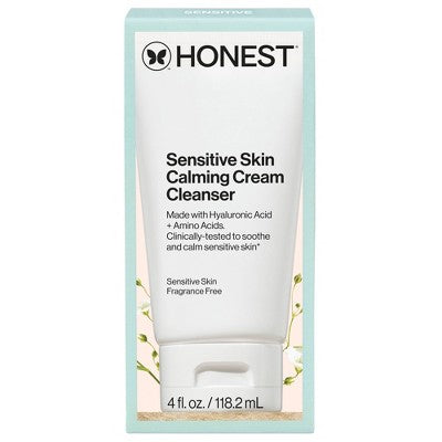 Honest Beauty Sensitive Skin Calming Cream Cleanser 4 fl oz - Imperfect Box