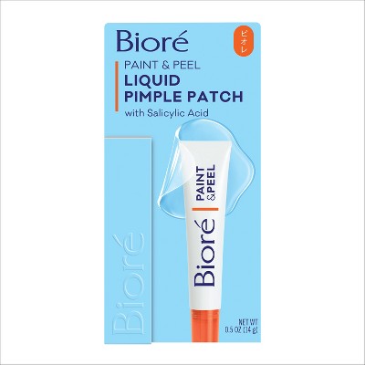 Biore Paint & Peel Liquid Pimple Patch Acne Spot Treatment with Salicylic Acid 0.50oz - Imperfect Box