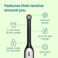 quip Rev Oscillating Rechargeable Electric Toothbrush Black/Silver - Imperfect Box
