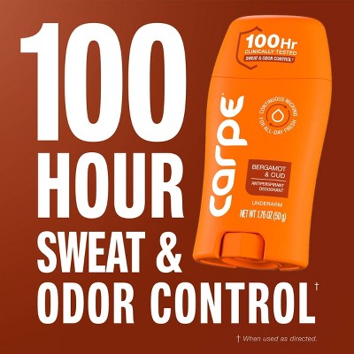 Carpe Men's Antiperspirant Deodorant Bergamot & Oud 1.76oz - Imperfect Container