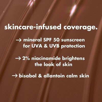 e.l.f. Halo Glow Skin Tint Light Coverage Foundation Mineral SPF 50 3 Fair Cool 1 fl oz - Imperfect Box