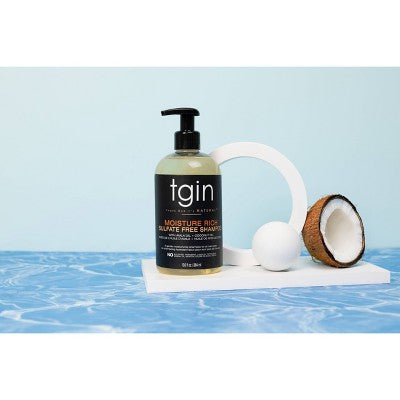 TGIN Moisture Rich Shampoo For Natural Hair with Amla Oil and Coconut Oil 13 fl oz - Imperfect Container