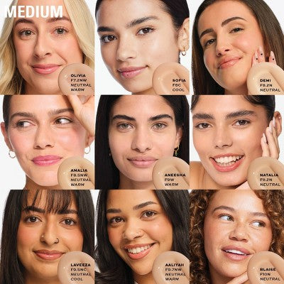 Makeup Revolution Skin Silk Serum Foundation F10N 0.77floz - New