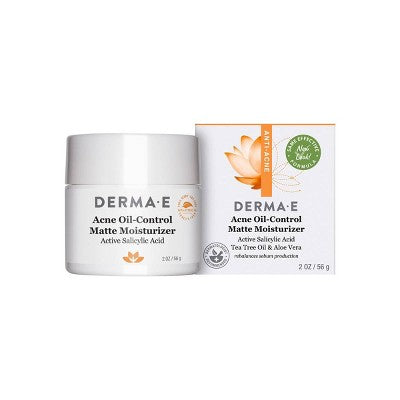 derma e Anti-Acne Oil Control Matte Moisturizer 2oz - New