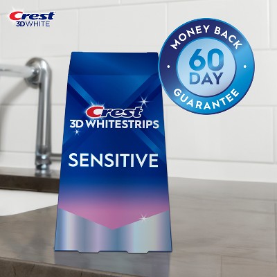 Crest 3D Whitestrips Sensitive White Kit 14 Treatments - Imperfect Box