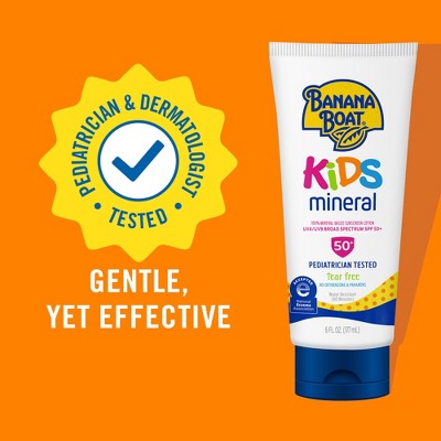Banana Boat Kids Mineral 100 % Lotion SPF 50+ 6oz - Imperfect Container