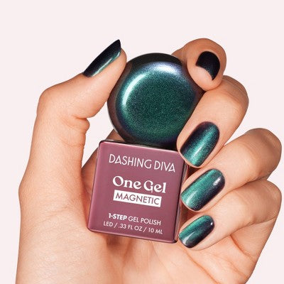 Dashing Diva One Gel Magnetic Nail Polish Rogue 10ml - Imperfect Container