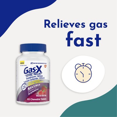Gas-X Total Relief Chewable Tablets 30ct - New