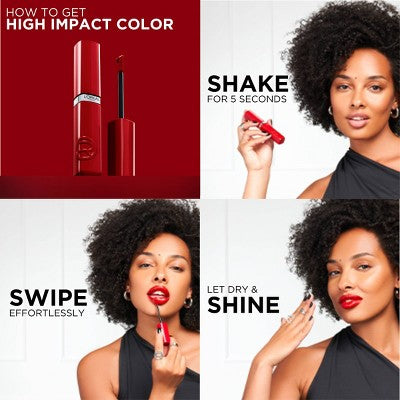 L'Oreal Paris Infallible Lacque Resistance Liquid Lipstick Berry Bordeaux 0.13 fl oz - New