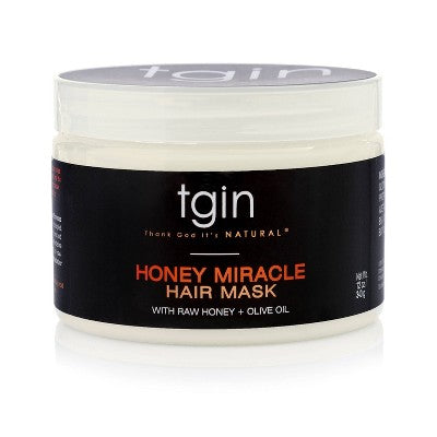 TGIN Honey Miracle Hair Mask with Raw Honey + Olive Oil Deep Conditioner 12 fl oz - Imperfect Container