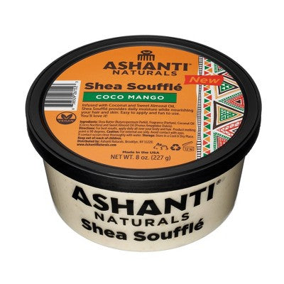 Ashanti Whip Shea Souffle Coco Mango 8oz - New