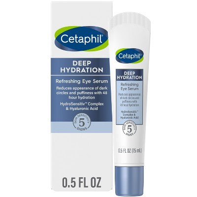 Cetaphil Deep Hydration Refreshing Hyaluronic Acid Eye Serum 0.5 fl oz - Imperfect Box