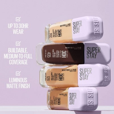 Maybelline Super Stay Up to 30HR Wear Lumi-Matte Liquid Foundation 112 1 fl oz - Imperfect Container